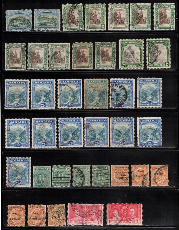 Jamaica Lot Of Used Issues All Eras - Duplication & Some Faults CV $150++