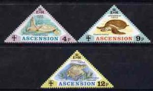 ASCENSION IS. - 1973 - Turtles - Perf 3v Set - MNH