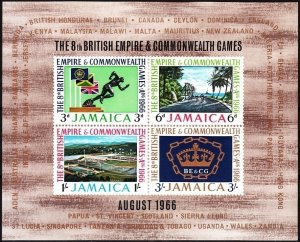 JAMAICA 1966 Sport: 8th British Empire & Commonwealth Games. Souvenir Sheet, MNH