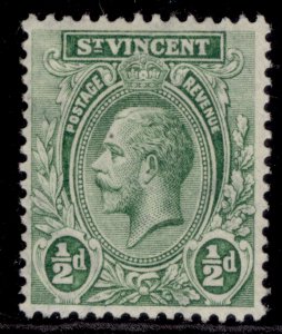 ST. VINCENT GV SG131, ½d green, M MINT.