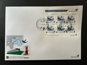 Estonia Estland 2024 Definitives bird House martin swallow BeePost sheetlet FDC