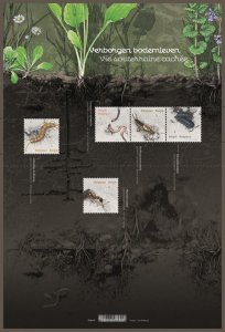 Belgium 2023 MNH Stamps Souvenir Sheet Insects Worms Hidden Life of Soil