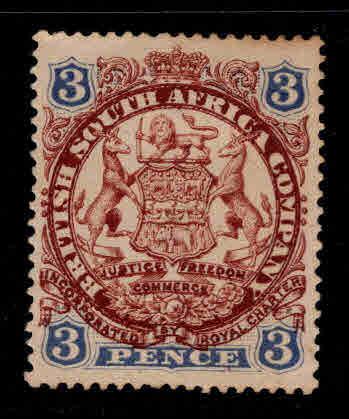 Rhodesia Scott 29 MH* die 1 coat of arms stamp