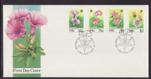 Singapore 611-614 Flowers 1991 U/A FDC