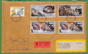 ZA1635 - VATICAN - Postal History - FDC MICHELANGELO Arte 1994 Sistine envelope-