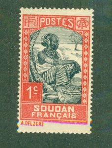 FRENCH SUDAN 61 MH BIN $0.50