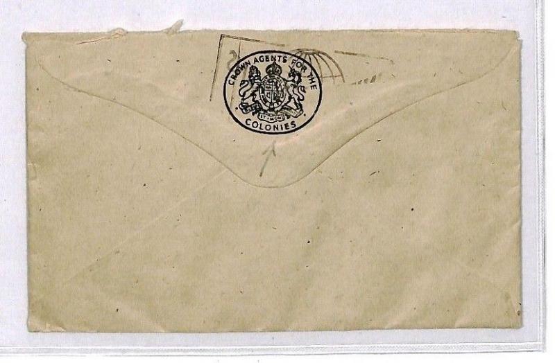 CR191 1945 GB Crown Agents Official Cover UNITED NATIONS Slogan{samwells-covers}