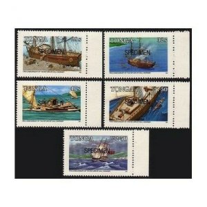 Tonga 602-606 SPECIMEN,MNH.Michel 914-918. Adventures of Will Mariner,1985.