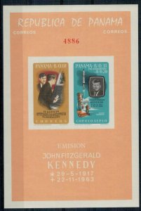 Panama 1965 MNH Stamps Souvenir Sheet Scott 461Aa President Kennedy Space Resear