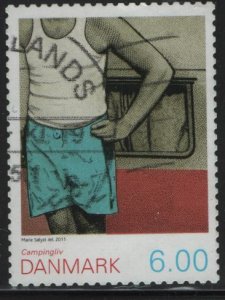 DENMARK  1525 F/VF USED CAMPING