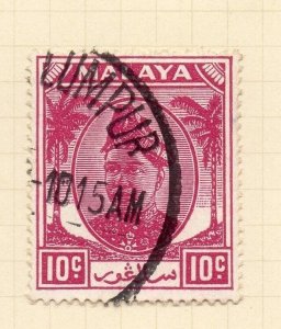 Malaya Selangor 1950s Sultan Issue Early Issue Fine Used 10c. 027584