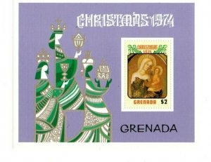 Grenada - 1974 - Xmas Paintings - Souvenir Sheet - MNH (Scott#582)