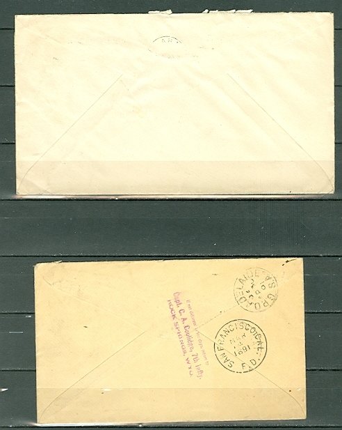 US LOT of (4) EARLY COVERS incl. (2) REGISTERED