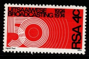 SOUTH AFRICA SG345 1974 50TH ANNIV OF BROADCASTING IN SOUTH AFRICA MNH