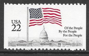 USA 2116: 22c Flag over Capitol, MNH, VF