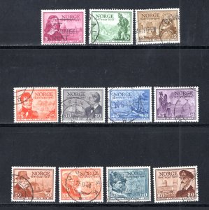 Norway #279-288  Used  VF    CV $5.30  ....   4570184