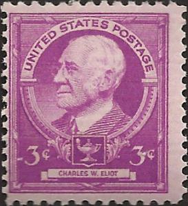 # 871 MINT NEVER HINGED CHARLES W. ELIOT EDUCATOR
