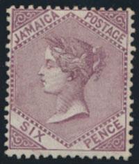 Jamaica SG 52 MLH  see details  SC # 51 Lilac  