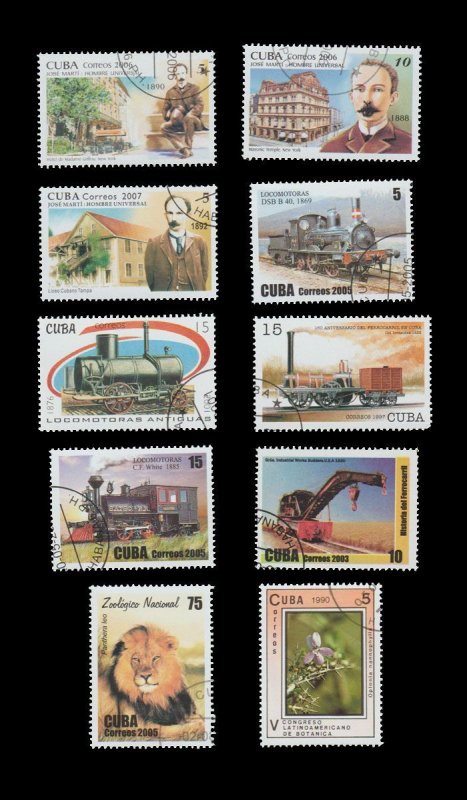 LATIN AMERICA 10 STAMP PACKET. MIXED TOPICS. CTO. # 7