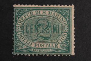 SAN MARINO #1 MHH1877-99 NUMERAL With Original Gum