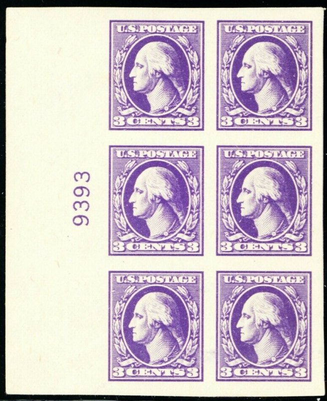 535, Mint VLH Superb 3¢ Plate Block of Six Stamps - Stuart Katz