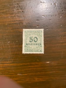 Germany SC 289 Unused 50m Mk (Dull Olive Green) Large Number (1) VF/XF