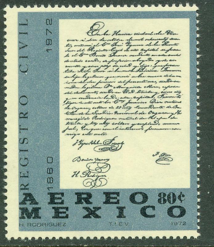 MEXICO C403 Benito Juarez Death Centennial. MNH