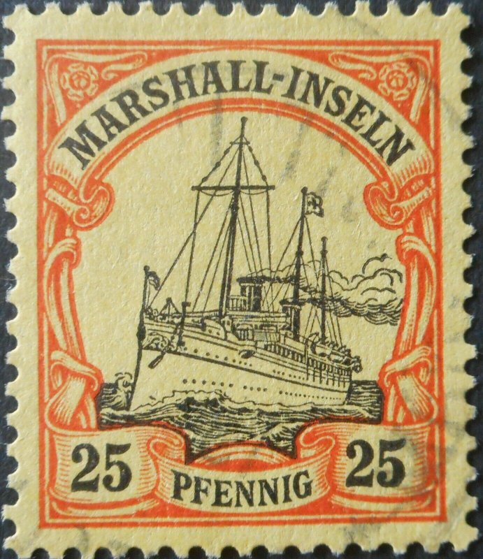 German Marshall Islands 1901 25 Pfennig Michel 17 used