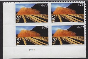 Catalog # C146 Plate Block of 4 Zion National Park Utah UT Air Mail