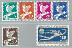 1932 SWITZERLAND, No. 254/259 6 MNH/** values