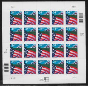 UNITED STATES SC# 3470  PANE/20 FVF/MNH 2001