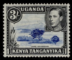 KENYA UGANDA TANGANYIKA GVI SG147, 3s dull ultramarine & black, UNUSED. Cat £75.