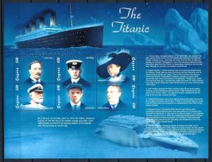 [93176] Guyana 1998 Ships Titanic Sheet MNH