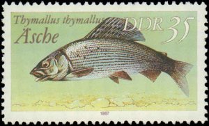 Germany DDR #2607-2612, Complete Set(6), 1987, Fish, Never Hinged