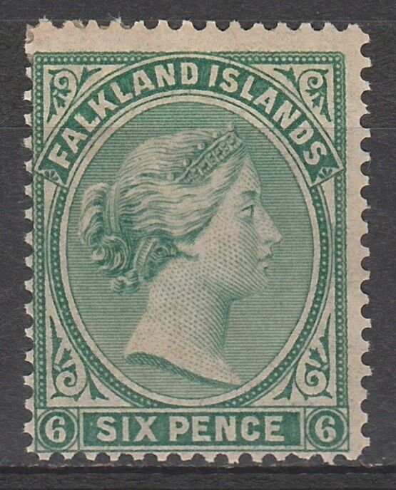 FALKLAND ISLANDS 1878 QV 6D