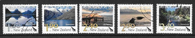 NEW ZEALAND SG3227/31 2010 LANDSCAPES FINE USED 