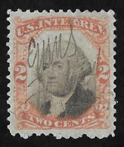 #R135 2 cents Revenue Stamp used EGRADED XF 93 XXF