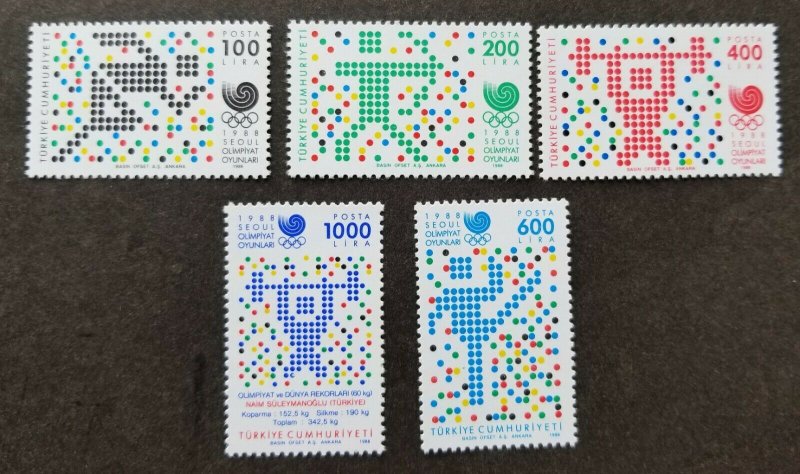Turkey Summer Olympic Games 1988 Sport Seoul Gymnastic Running (stamp) MNH