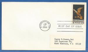 US 1344 FDC 6c Eagle Weather Vane