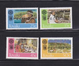 Tuvalu 212-215 Set MNH World Communication Year (B)