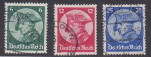 Germany # 398-400, Frederick the Great, Used Set, 1/2 Cat.