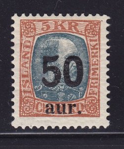 Iceland Scott # 138  F-VF mint OG previously hinged scv $ 83 ! see pic !