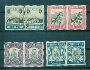 South Africa - Sc# B1-4. 1933-6 Voortrekker. Mint. $43.50.