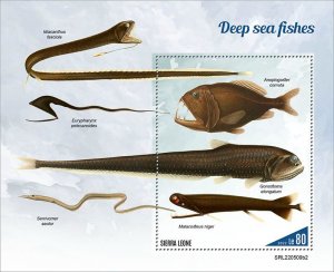 2022 10-SIERRA LEONE - DEEP SEA FISHES  II     1V  complet set    MNH ** T