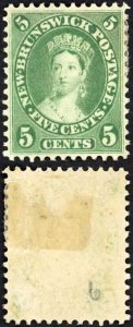 New Brunswick SG15 5c Deep Green M/M Cat 29 pounds