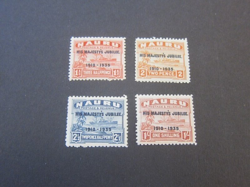 Nauru 1935 Sc 31-34 Silver Jubilee set MH