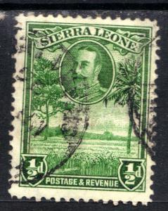 Sierra Leone 1932 KGV 1/2d Green Rice Field SG 155 - G1361