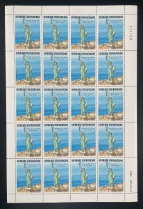 Central African 1985 YT 676 sheet Statue of Liberty New York Bartholdi