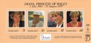 Vanuatu 719 Lady Diana in memoriam MNH