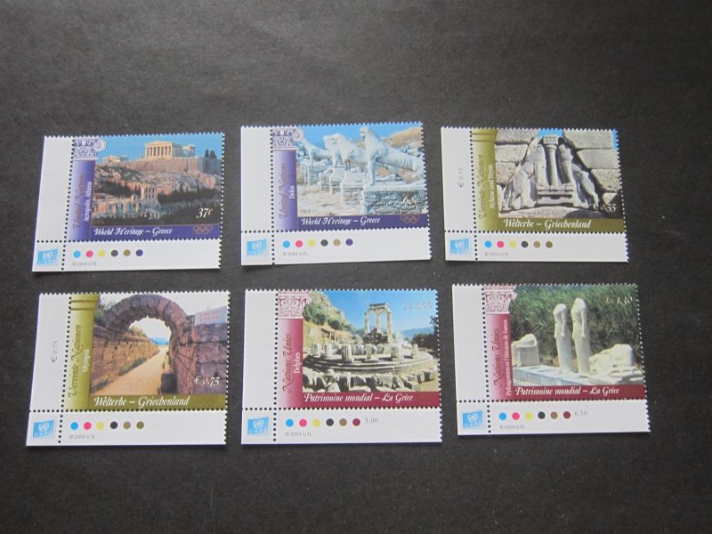 United Nations 2004 Sc 350-1,426-7,866-7 history sets(3) MNH